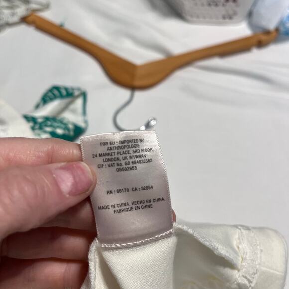 Anthropologie moulinette soeurs arbor green lace overlay dress size 6 - Picture 4 of 10